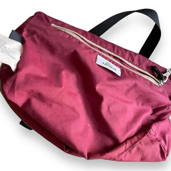 Vintage Lacoste Black Mini Tote Shoulder Bag - Picture 14 of 14